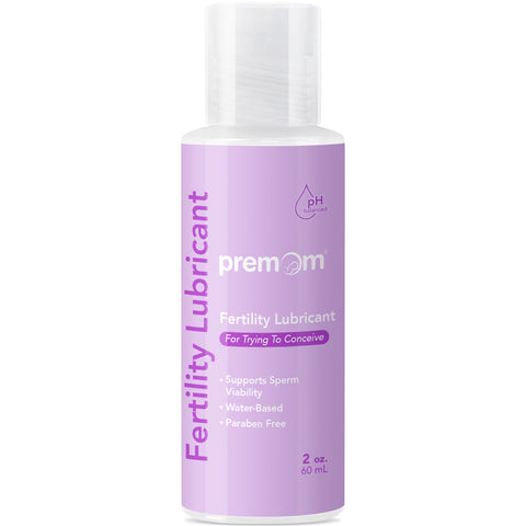 Premom Water Based Fertility Lubricant - Pregnancy-Prep Lube for Women & Couples Trying to Conceive: Sperm Friendly | pH Balanced | Paraben Free | 2 Fl Oz,  PF-LBT-T2