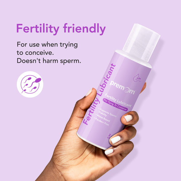 Premom Water Based Fertility Lubricant - Pregnancy-Prep Lube for Women & Couples Trying to Conceive: Sperm Friendly | pH Balanced | Paraben Free | 2 Fl Oz,  PF-LBT-T2