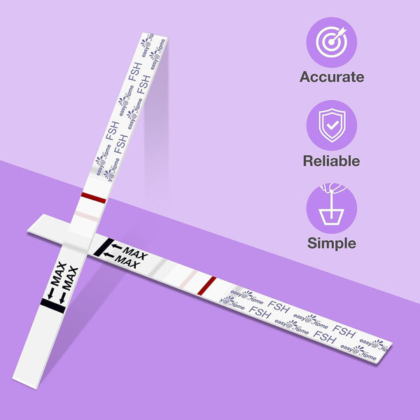 Easy@Home FSH Menopause Test: 10 FSH Test Strips for Ovulation and Women Fertility Tracking - Understand Your Ovarian Reserve and Optimize Conception Timing at Home