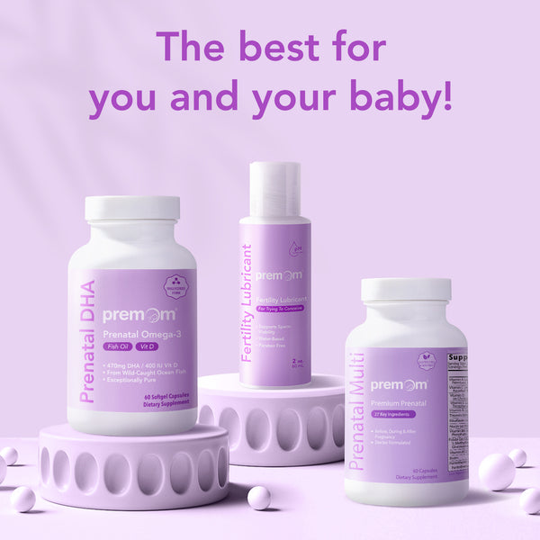 Premom Multivitamin for Women - Prenatal Formula Vitamin Supplements: Methyl Folate + Iron + Biotin + Zinc + 27 Nutrients, Choline + B Complex Conception Fertility Prenatal Vitamins