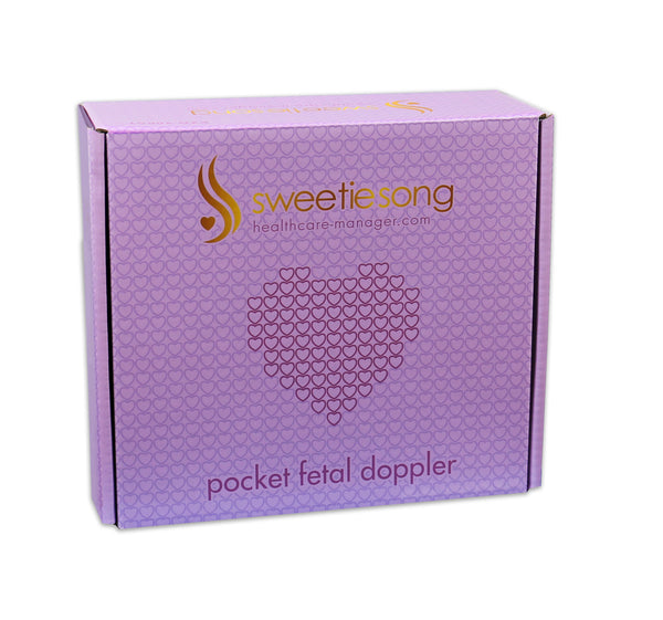 SweetieSong EZD-100ST Pocket Fetal Doppler 3MZ Probe, Baby Heart Monitor