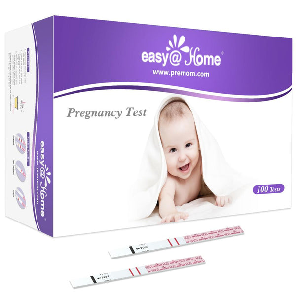 Easy@Home Pregnancy Test Strips Kit: 100-Pack HCG Test Strips, Early Detection Home Pregnancy Test EZW1-S:100