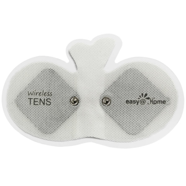 Easy@home Tens Unit Wireless Electrode Pads Self Stick Carbon Pads, 4 pack 6.5" x 3" Reusable - Non Irritating Design Pulse Massagers Replacement ETP015-8 pads