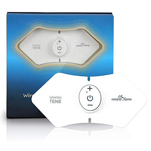 Easy@Home Wireless Rechargeable TENS Unit, FSA Eligible Muscle Stimulator and Pain Relief TENS Pulse Massager - FDA Cleared for OTC Cleared Pain Relief EHE016