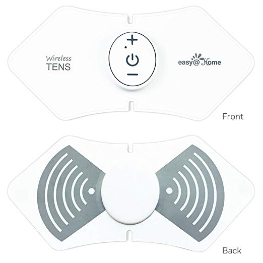 Easy@Home Wireless Tens Unit with App Remote Control: Back Pain Relief Muscle Stimulator Massager | Powered by MyPainOff App iOS & Android App | Pain