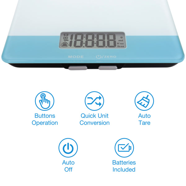 Easy@Home Digital Food Kitchen Scale, Professional Nutritional Calculator - Weight, Calories, Fat, Cholesterol, Carbohydrates - Diet Nutrient Diary Feature,ENC203