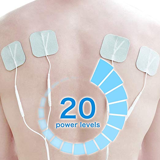 Easy@Home Rechargeable TENS Unit Professional Grade Electronic Pulse Massager - Backlit LCD Display, Leather storage bag, Powerful Pulse Intensity, 510K Cleared, FSA Eligible OTC Home Use, EHE012PRO