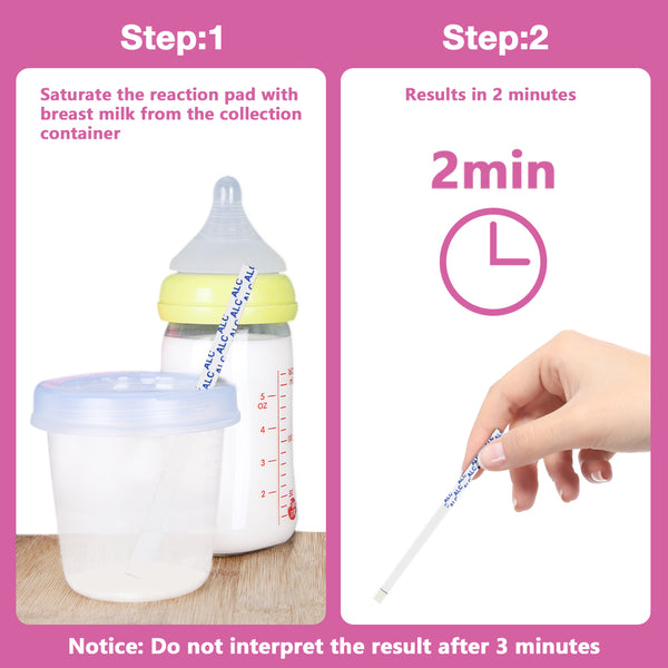 Easy@Home Breastmilk Alcohol Test Strips, at Home Alcohol Test for Breastfeeding and Lactation Milk Testing, Give Nursing Mothers Clarity, Easy, Quick and Precise Detection, EBA-20T, 20-Pack