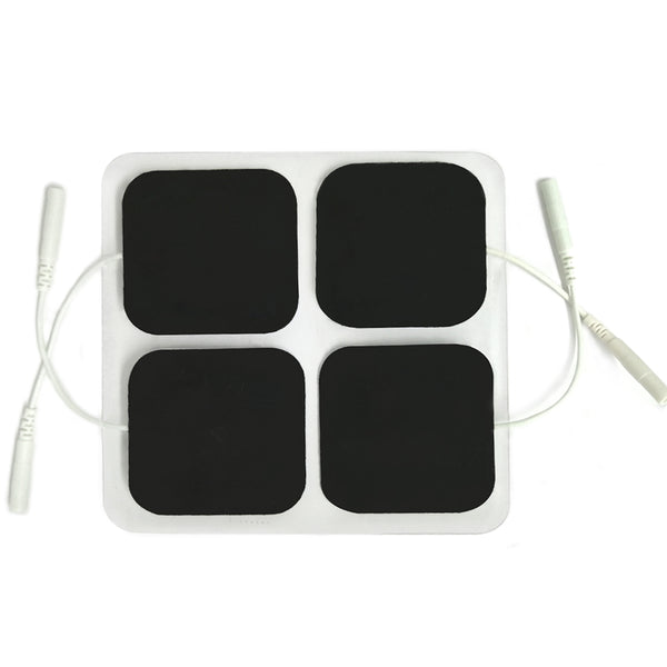 Easy@Home Tens Unit Self Stick Carbon Electrode Pads, Non Irritating Design 40 Pack 2" x 2" Reusable Pads