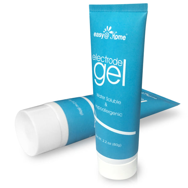Easy@Home Electrode Gel, 2.2 oz (60g) Tube Conductivity Gel for TENS & EMS Pads, ETG-60T - 2 Pack