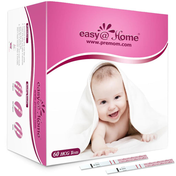 Easy@Home 60 Pregnancy (HCG) Urine Test Strips, 60 HCG Tests | EZW1-S:60