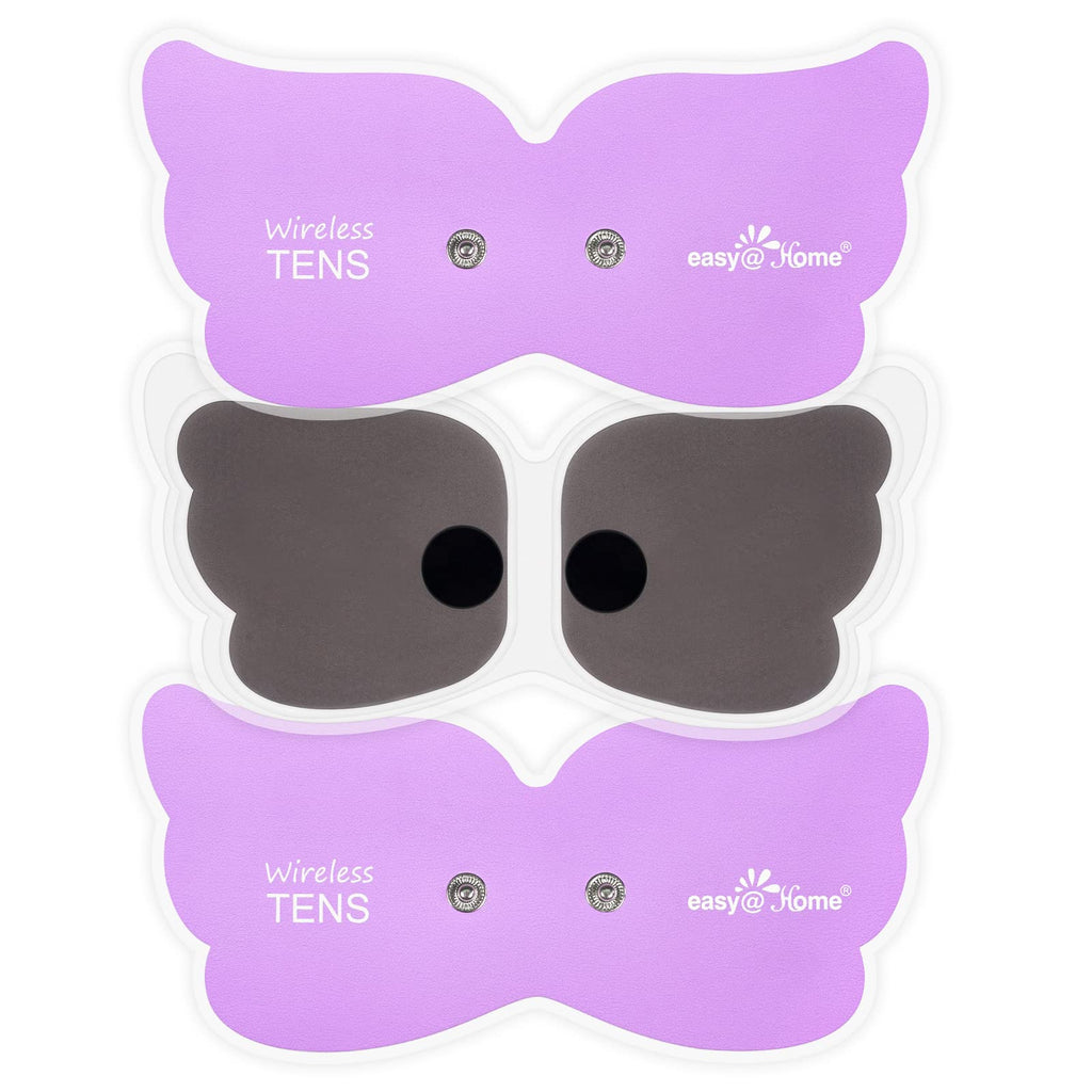 Tens Unit Wireless Electrode Pads: Easy@home Reusable Electrodes Pads I 3 Pack 6.6" x 3" Reusable Reusable I Non Irritating Design Pulse Massagers Replacement, 2 Pads per Pack, ETP019