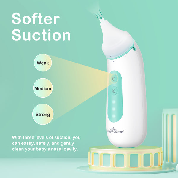 Visual Baby Electric Nasal Aspirator: Easy@Home Baby Nose Sucker with Camera Free APP Controlled | Powered by Easy Nasal Care App iOS & Android App | Low Noise for Baby Nose Cleaner ENA101