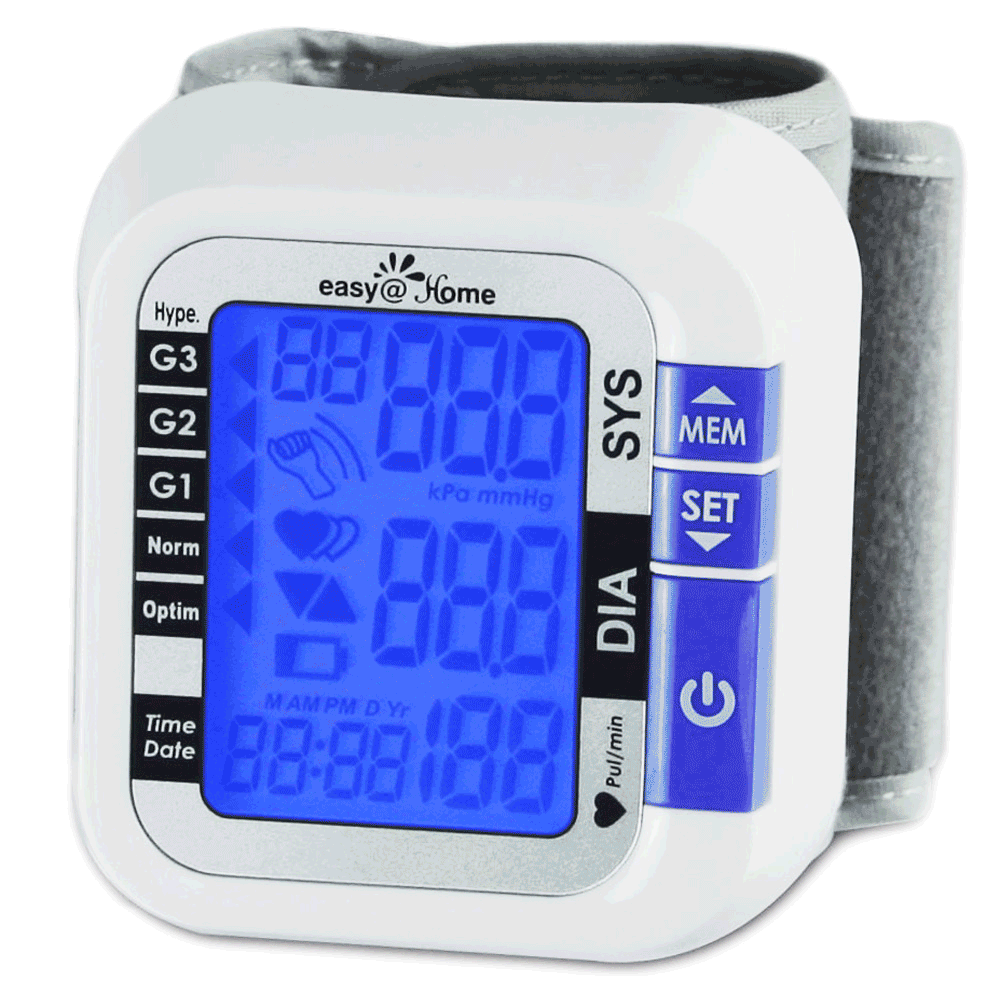 Easy@Home Digital Wrist Blood Pressure Monitor-FDA Cleared #EBP-017