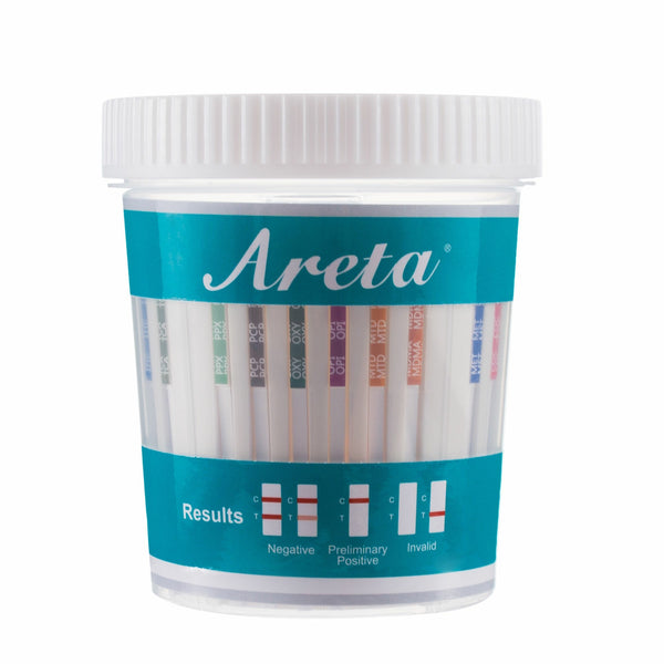 Areta 14 panel Instant Drug Test Cup Testing 14 Different Drugs Plus Temperature Strips #ACDOA-1144
