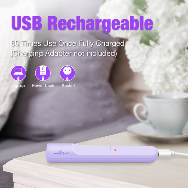 Easy@Home Basal Body Thermometer: Accurate BBT Thermometer for Ovulation - Bluetooth & USB Rechargeable & LED Display - 1/100th Degree High Precision and Memory Recall with Premom App - EBT089 Purple