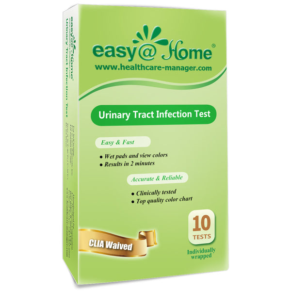 Easy@Home Urinary Tract Infection Test Strips, 10 Pack-FDA Approved