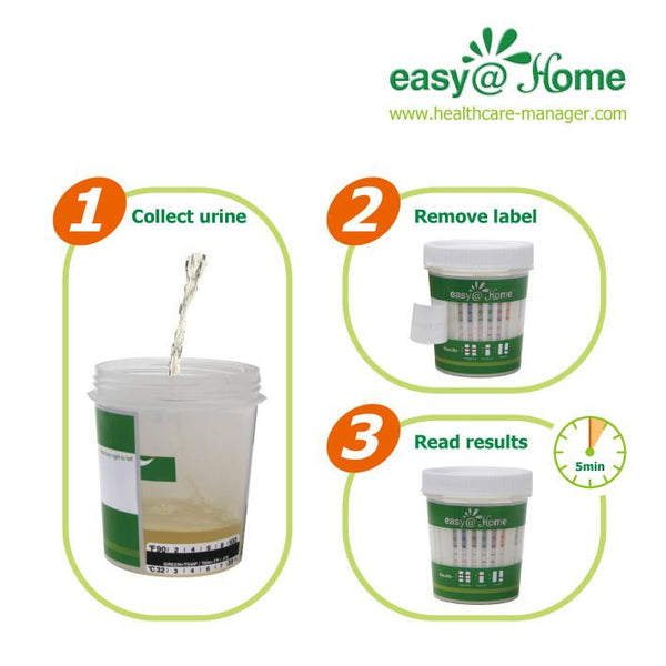 Drug Test - Easy@Home 12 Panel Urine Drug Test Cups #ECDOA-6125B