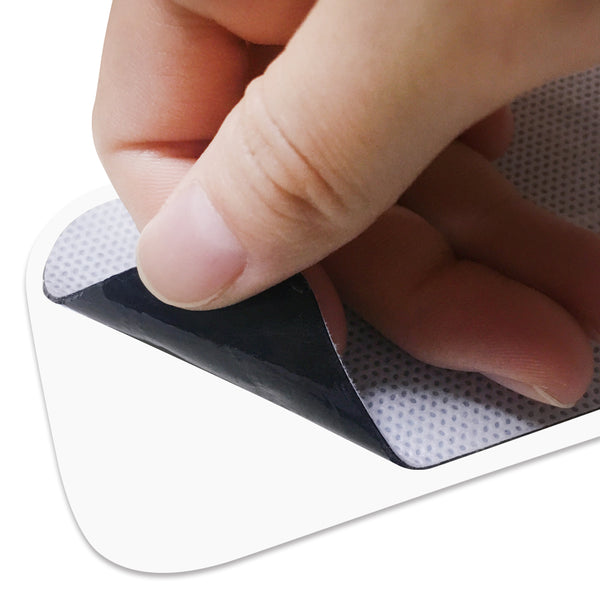Easy@Home Tens Unit Self Stick Carbon Electrode Pads, Non Irritating Design 4 Pcs 2" x 4" Reusable Pads + 16 Pcs 2" x 2" Reusable Pads