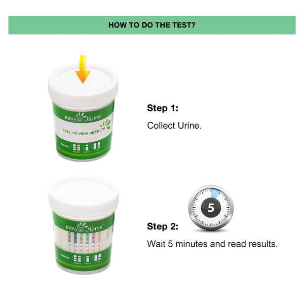 Easy@Home 12 Panel Urine Drug Test Cups #ECDOA-6125B