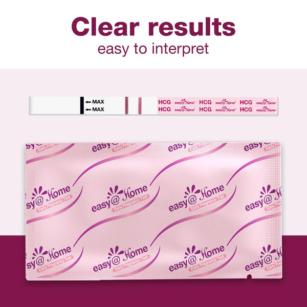 Easy@Home Pregnancy Test Strips Kit: 40-Pack HCG Test Strips, Early Detection Home Pregnancy Test, EZW1-S:40 (Pink)