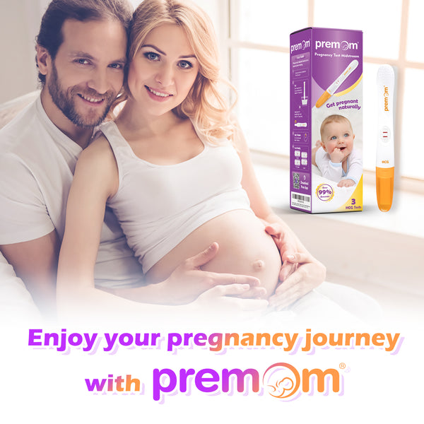 Premom Pregnancy Test Midstream: Early HCG Detection Sticks - 3 Pack Pregnant Test Kit