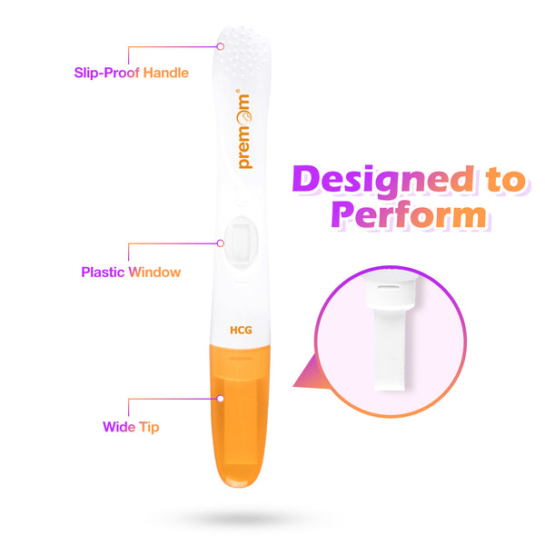 Premom Pregnancy Test Midstream: Early HCG Detection Sticks - 3 Pack Pregnant Test Kit