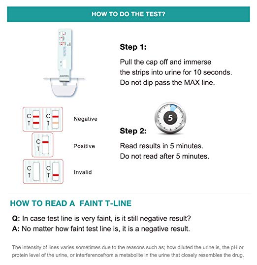 Easy@Home Single Panel Buprenorphine (BUP) Dip Card Drug Test Kit, EDBU-114