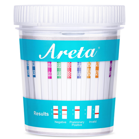 Areta MUTIDURG TEST CUP - 12 Panel Urinary At Home Testing kit, Instant Results in 5 Min Testing for 12 Different Drug Substances Qucik Screen Home Test 1PACK #ACDOA2-2124-1