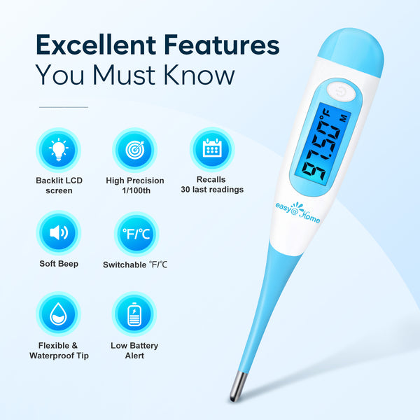 Easy@Home Digital Oral Basal Thermometer, EBT-100
