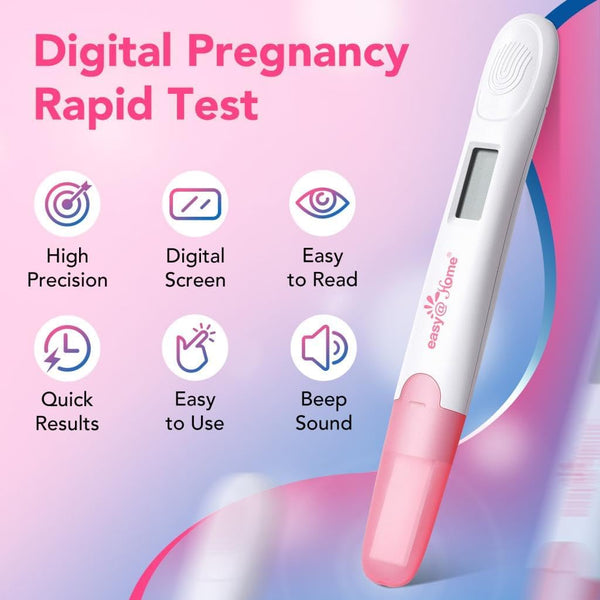 Easy@Home Pregnancy Test 3 Pack: hCG Test with 10 MIU/mL Sensitivity | Clear and Quick Results