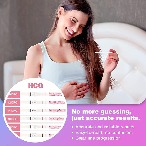 Easy@Home Ovulation Fertility Test Predictor Kit: 20 LH + 5 HCG Strips Precise Fertility Test for Women Ovulation Monitor - Powered by Premom App