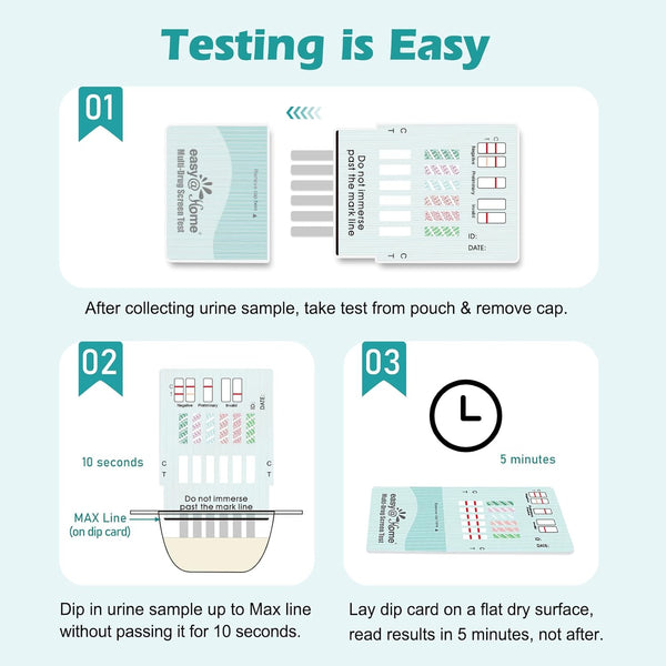 Easy@Home 6 Panel Dip Card Drug Test EDOA-865