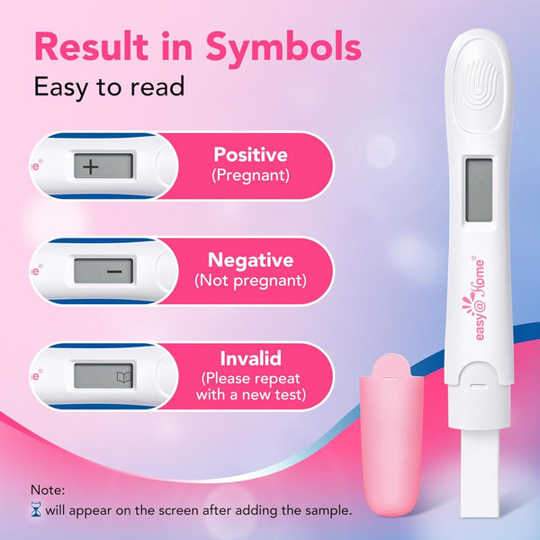 Easy@Home Pregnancy Test 3 Pack: hCG Test with 10 MIU/mL Sensitivity | Clear and Quick Results