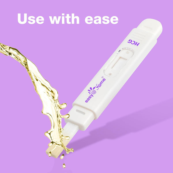 Pregnancy Test Kit for Early Detection—5 x Easy@Home 10 MIU/mL hCG Pregnancy Tests, Midstream Home Fertility Test Kit