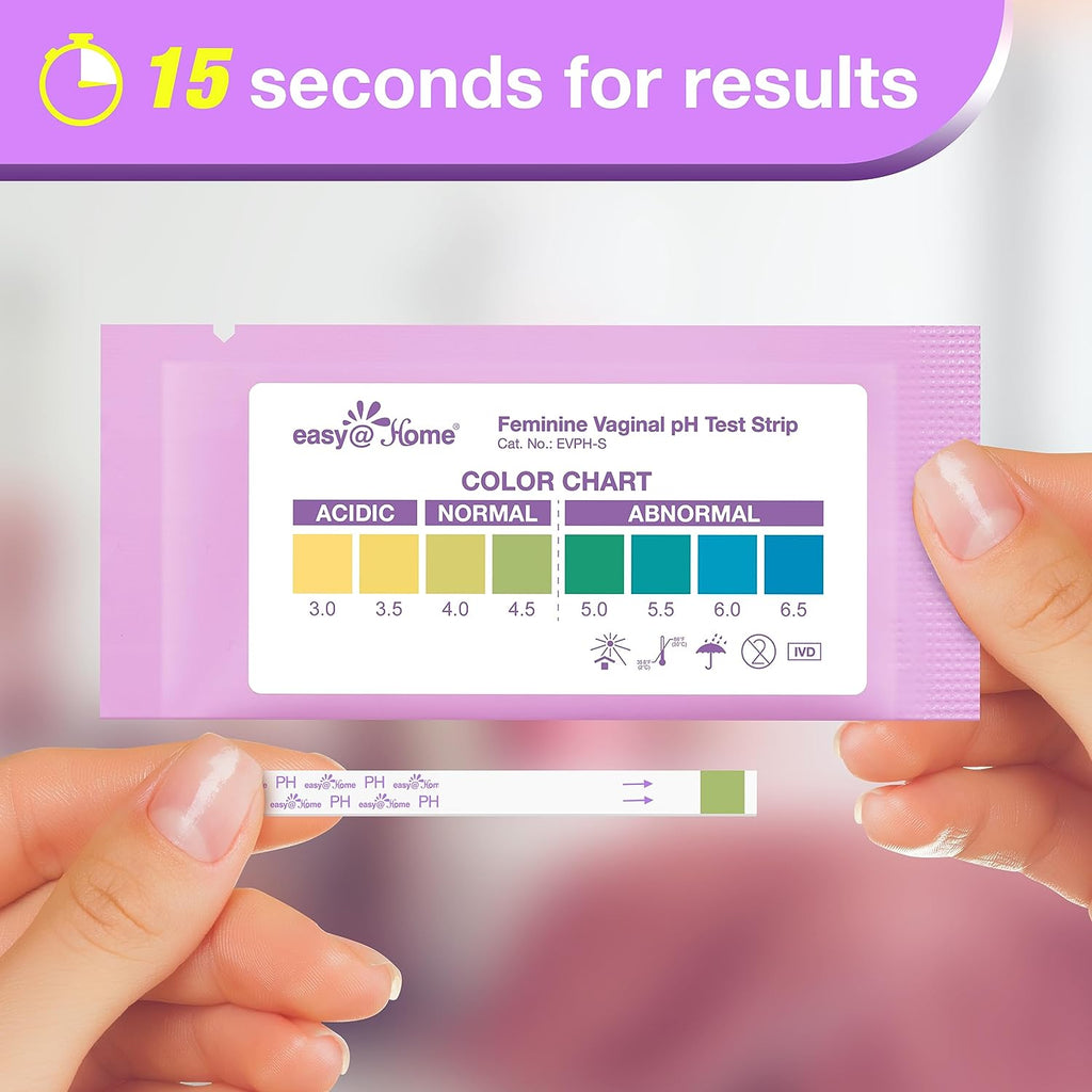 Easy@Home Vaginal pH Test -30 Strips, BV Test Kit at Home for Women