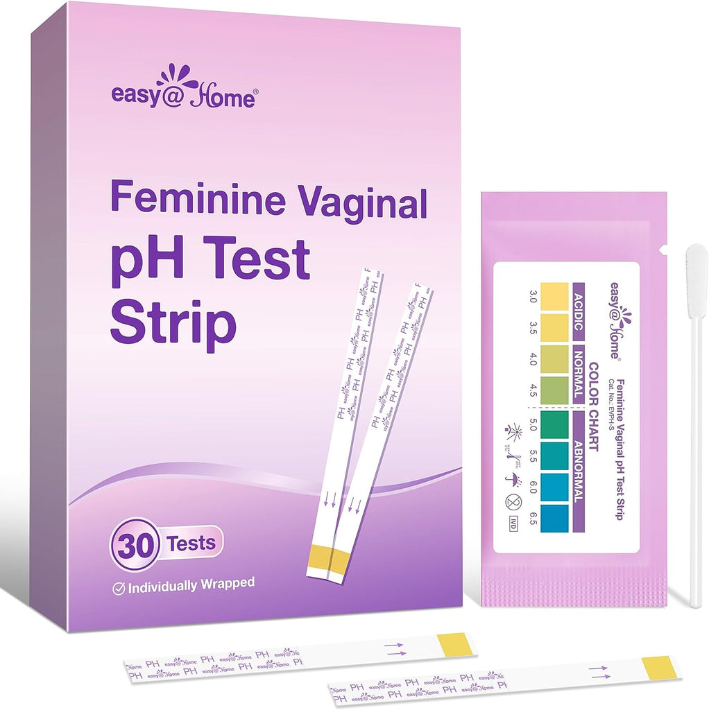 Easy@Home Vaginal pH Test -30 Strips, BV Test Kit at Home for Women