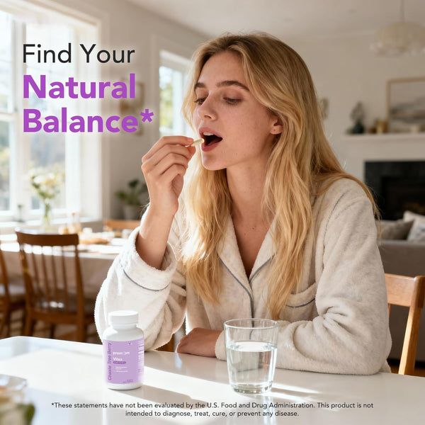 Premom Vitex, 1,000mg Per Serving, Vitex Chasteberry Supplement for Women, 2-in-1 with Fat Soluble Vitamin C, Hormone Balance, Fertility, Menstrual Cycle, & PMS Support*, Vegan, 60 Veggie Capsules