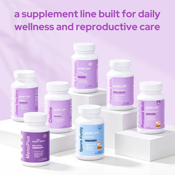 Premom Vitex, 1,000mg Per Serving, Vitex Chasteberry Supplement for Women, 2-in-1 with Fat Soluble Vitamin C, Hormone Balance, Fertility, Menstrual Cycle, & PMS Support*, Vegan, 60 Veggie Capsules