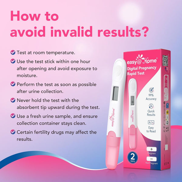 Easy@Home Pregnancy Test 3 Pack: hCG Test with 10 MIU/mL Sensitivity | Clear and Quick Results