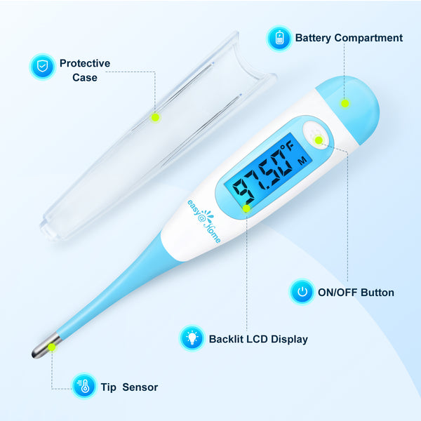Easy@Home Digital Oral Basal Thermometer, EBT-100
