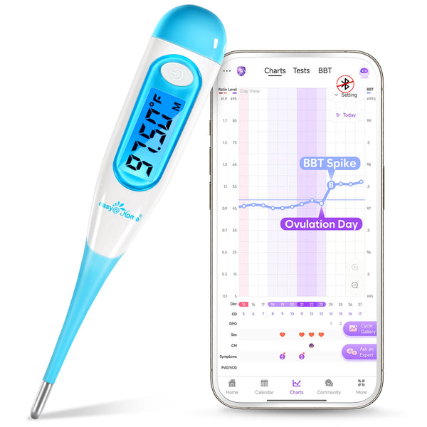 Easy@Home Digital Oral Basal Thermometer, EBT-100