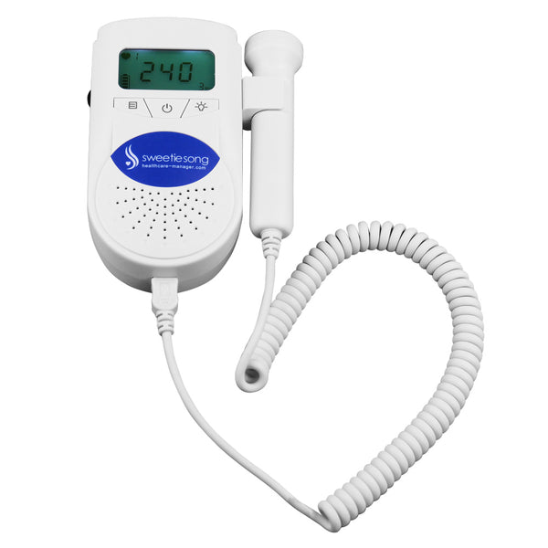 SweetieSong EZD-100S6 Heartbeat Baby Monitor, 3MHz Probe, Premium Package