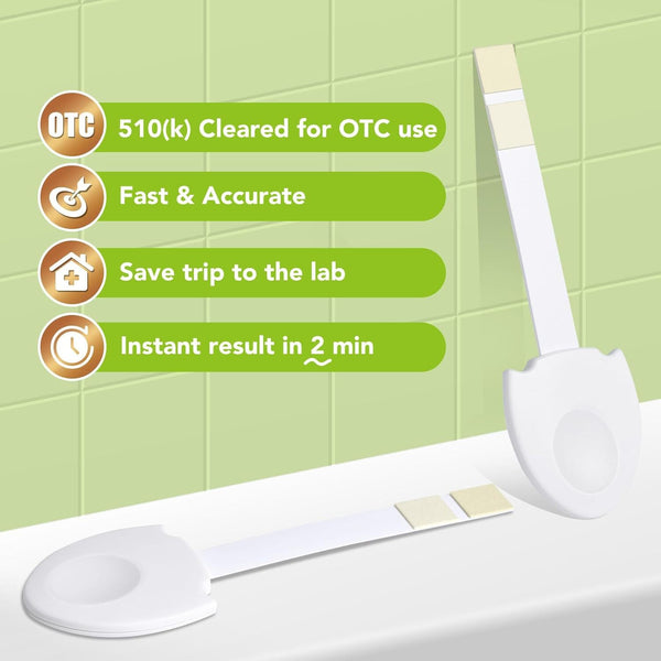 Easy@Home UTI Test Strips Urinary - Urine Tract Infection Testing Kit for Women Detect Leukocytes and Nitrites Tailored Handle Design Over The Counter (OTC) USE (3 Pack) UTI-EZU-102:3