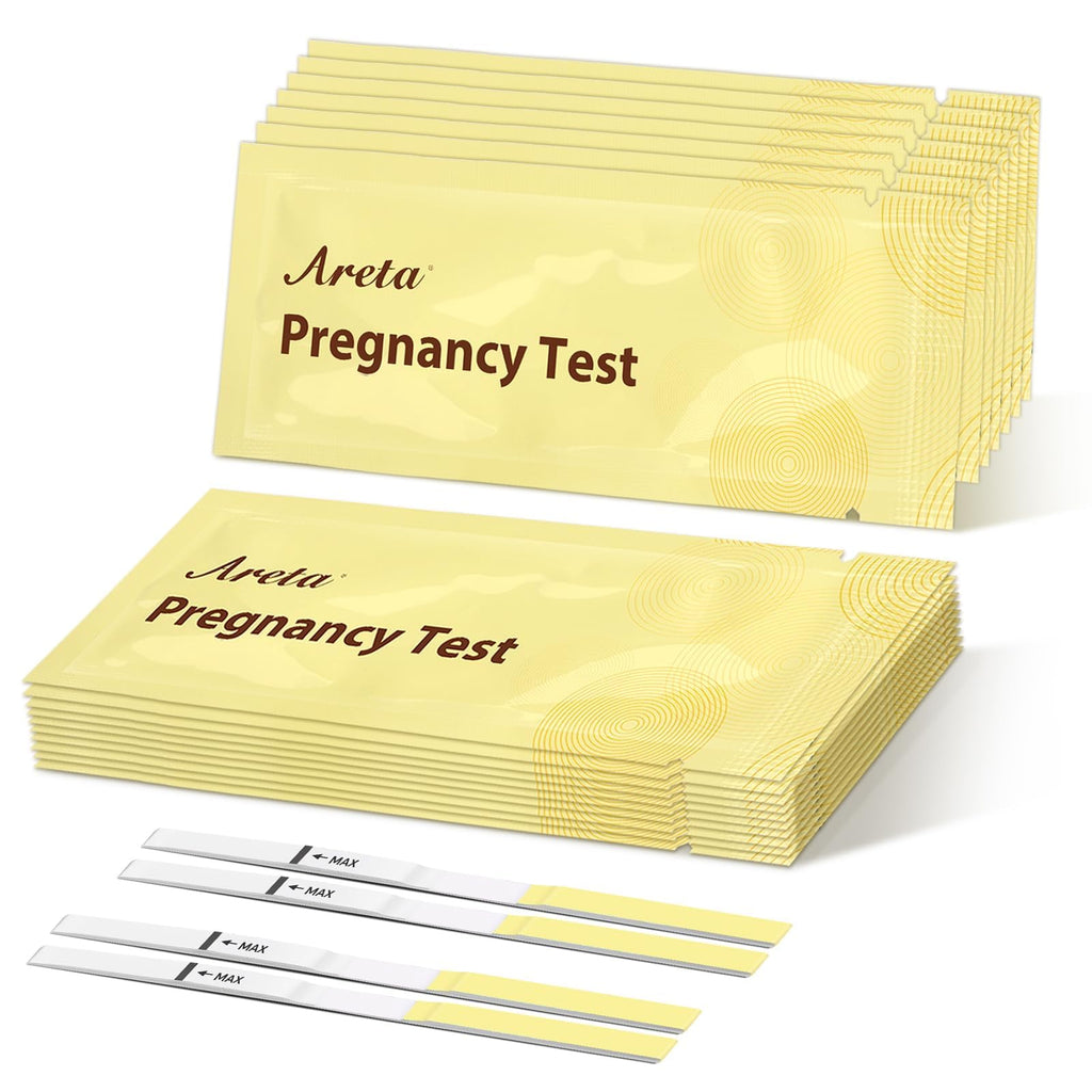 Areta Pregnancy Test Strips: 30-Pack hCG Tests, Highly Accurate and Rapid Results for Early Detection Before Your Missed Period | Expiration Date 11/24/2026