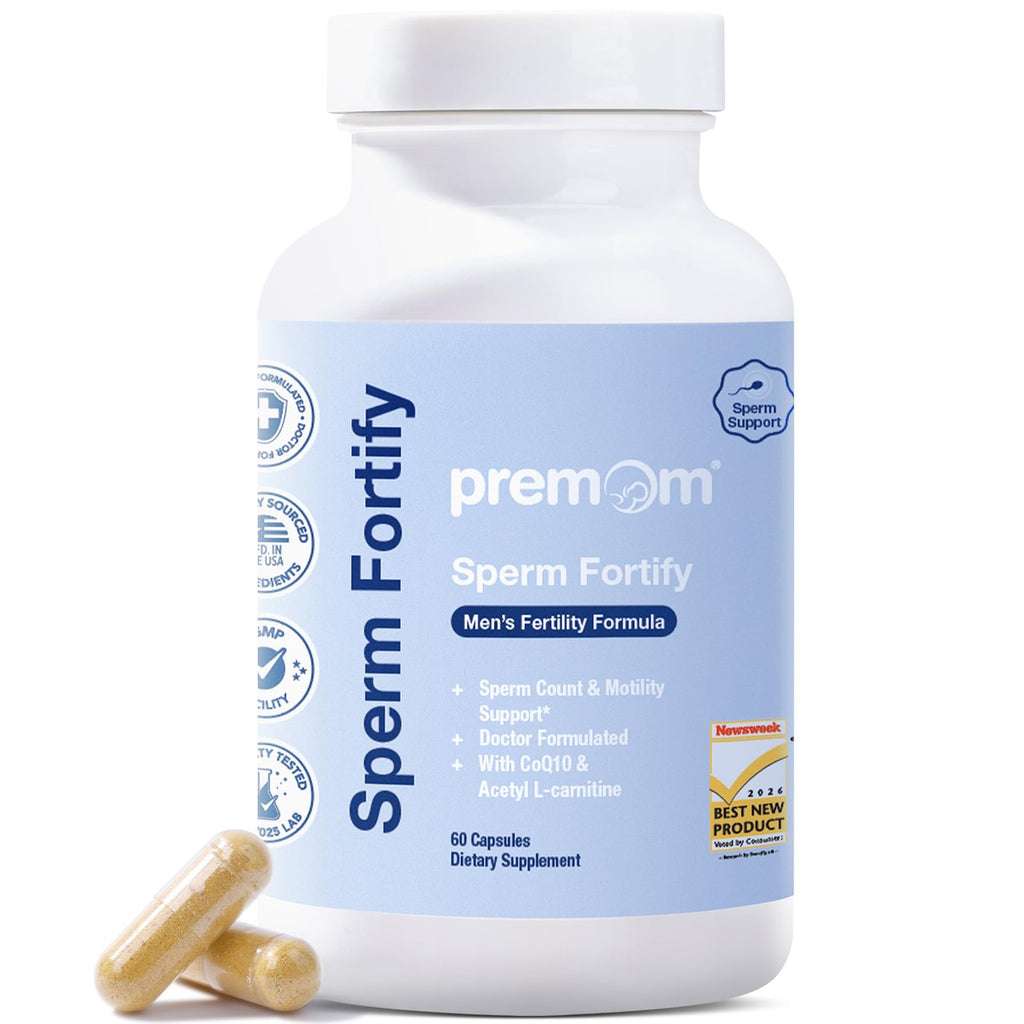 Premom Sperm Fortify, Male Fertility Supplements with KSM-66® Ashwagan
