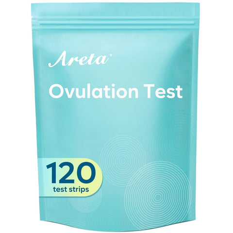 Areta 120 Ovulation Test Strips Kit: Accurate & Reliable for Women | Fast & Convenient Fertility Tracking | High Accuracy Ovulation Test Kit | Expiration Date 11/21/2026