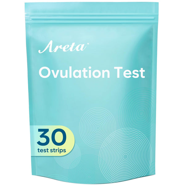 Areta Ovulation Test Strips Kit: 30 Tests | Accurate & Reliable for Women | Fast & Convenient Fertility Tracking | High Accuracy Ovulation Test Kit Blue | Expiration Date 11/21/2026