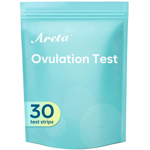 Areta Ovulation Test Strips Kit: 30 Tests | Accurate & Reliable for Women | Fast & Convenient Fertility Tracking | High Accuracy Ovulation Test Kit Blue | Expiration Date 11/21/2026