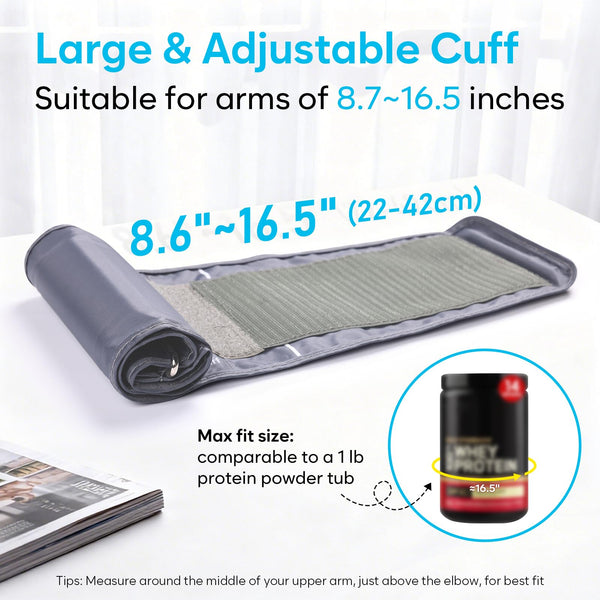 Easy@Home Digital Upper Arm Blood Pressure Monitor with Cuff, Battery, Bag